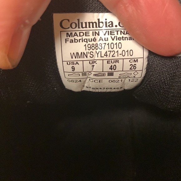 9 Columbia Vatana Basin Outdry Hiking Shoes Women's Size Waterproof YL4721 - Picture 4 of 5